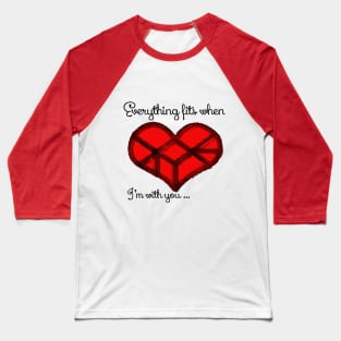 Heart, love, puzzle Baseball T-Shirt